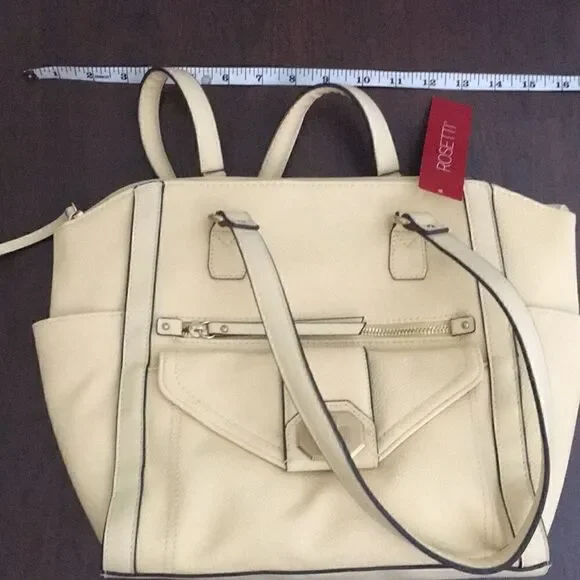 Fashion shoulder bag cream and gold - Picture 8 of 9